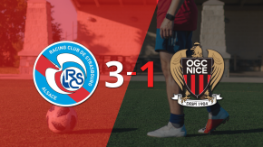 RC Strasbourg paseó a Nice y selló su triunfo 3 a 1