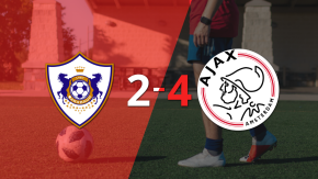 Oscar Gloukh marca un doblete en la victoria 4-2 de Ajax ante Qarabag