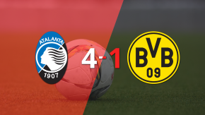 Atalanta venció 4-1 a B. Dortmund y clasifica a Octavos de Final