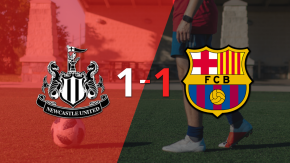 Con un empate 1-1 entre Newcastle United y Barcelona, se define el duelo en el partido de vuelta 