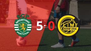 Sporting Lisboa golea 5-0 y confirma su clasificación a Cuartos de Final