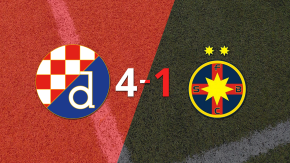 Dinamo Zagreb le pasó por encima 4-1 a FC Steaua Bucarest con doblete de Dion Beljo