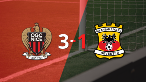 Nice gana 3-1 a Go Ahead Eagles con doblete de Tiago Gouveia