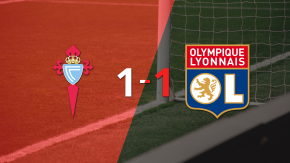 Olympique Lyon empata 1-1 con Celta y la instancia se define a la vuelta 