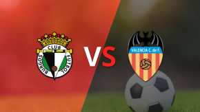 EN VIVO: Termina el primer tiempo con una victoria para Valencia vs Burgos CF por 1-0