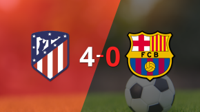 Atlético de Madrid golea 4-0 y se ilusiona con la clasificación 