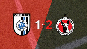 Tijuana castigó a Querétaro con una victoria por 2 a 1, sellada con un gol agónico