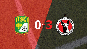Tijuana goleó 3-0 a León con doblete de Kevin Castañeda