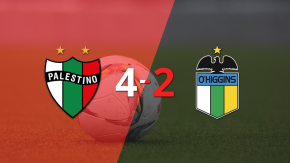 Muchos goles en el triunfo de Palestino ante O'Higgins
