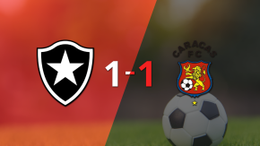 Empate a uno entre Botafogo y Caracas