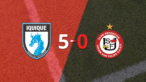 Deportes Iquique le pasó por encima 5-0 a U. San Felipe con doblete de Álvaro Ramos