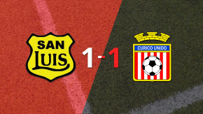 San Luis no pudo en casa ante Curicó Unido y empataron 1-1