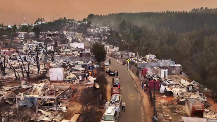 Incendios forestales en Ñuble y Biobío: Cientos de viviendas destruidas y miles de damnificados