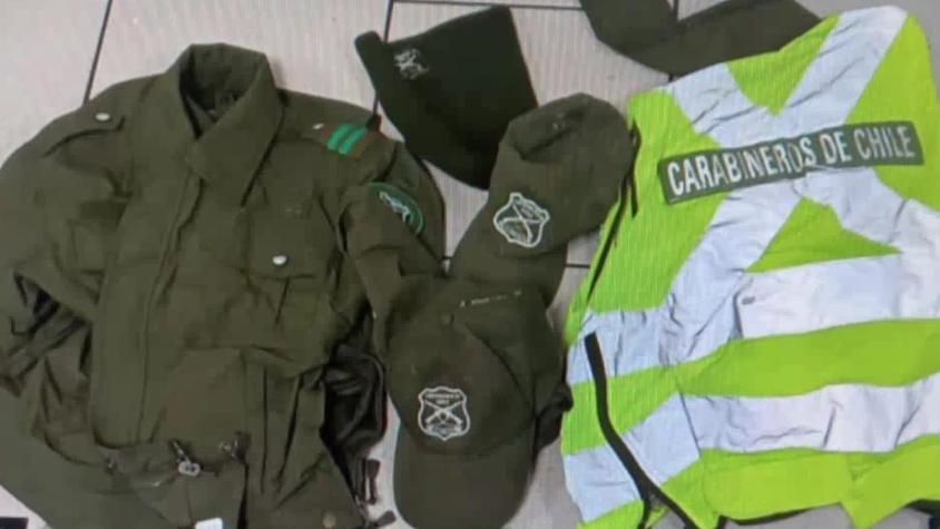 Consiguieron placas y uniformes por Internet: Detienen a banda que suplantaba a Carabineros para cometer robos
