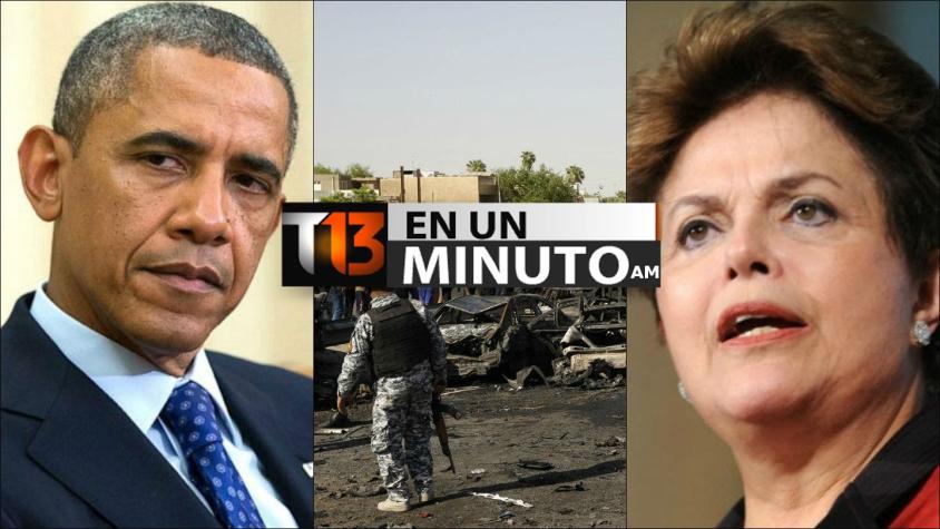 [VIDEO] #T13enunminuto: Barack Obama condenó el ataque en el Parlamento en Canadá y otras noticias