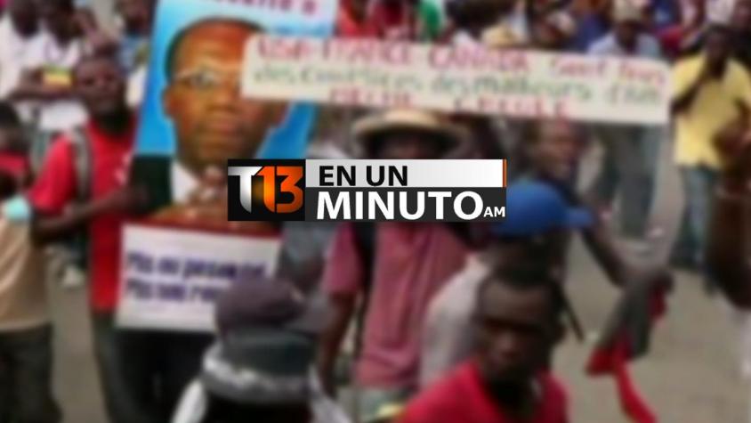 [VIDEO] #T13enunminuto: Miles de haitianos marchan para exigir votar en elecciones legislativas y ot