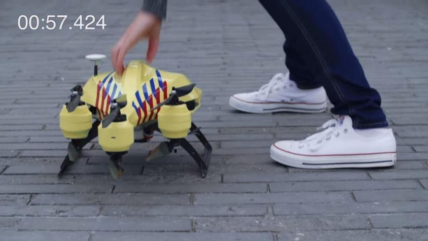 [VIDEO] Así funciona el drone capaz de otorgar reanimación cardiaca de emergencia