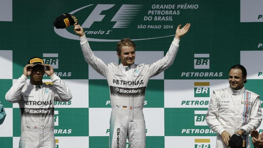 Nico Rosberg gana por delante de Hamilton en Interlagos