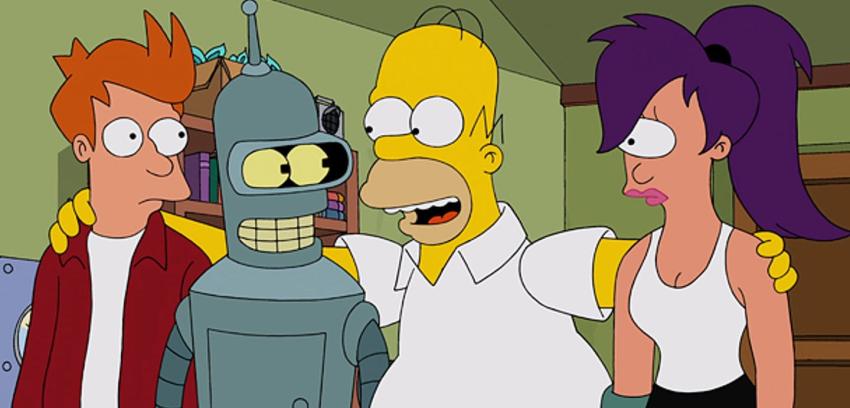 Episodio que reunió a “Los Simpson” con “Futurama” triunfa en EE.UU.