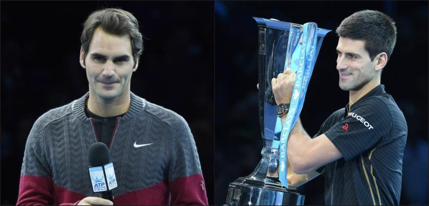 Federer deja el Masters por lesión y Djokovic se queda con el título
