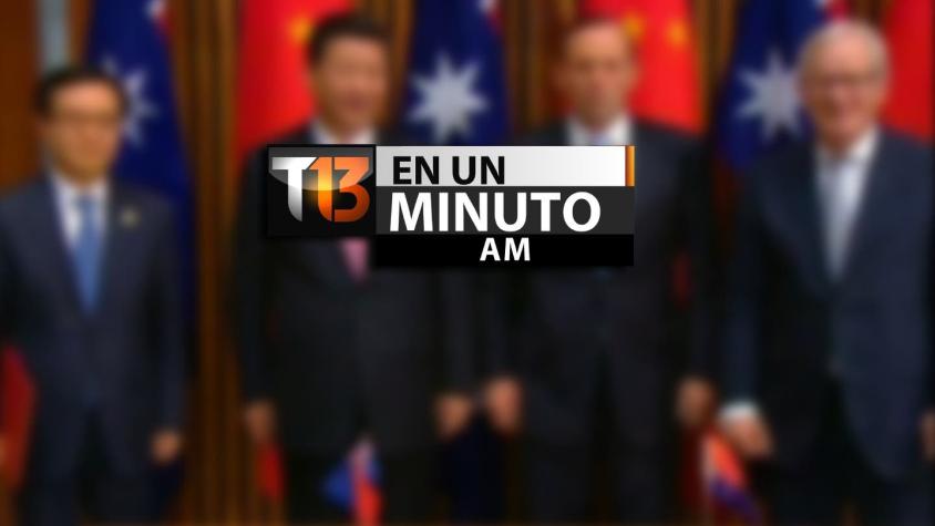 [VIDEO] #T13enunminuto: China y Australia firman importante TLC