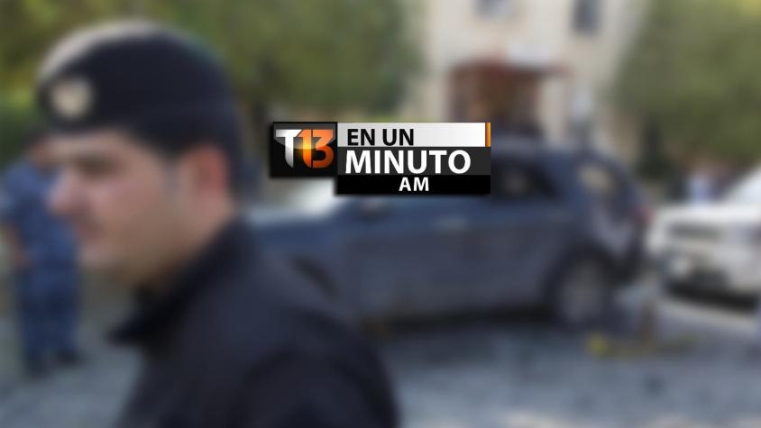 [VIDEO] #T13enunminuto: 4 muertos tras atentado de auto bomba en Irak y más noticias