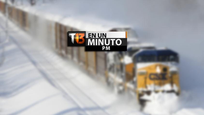 [VIDEO] #T13enunminuto: 7 víctimas deja nevazón en EE.UU. y otras noticias