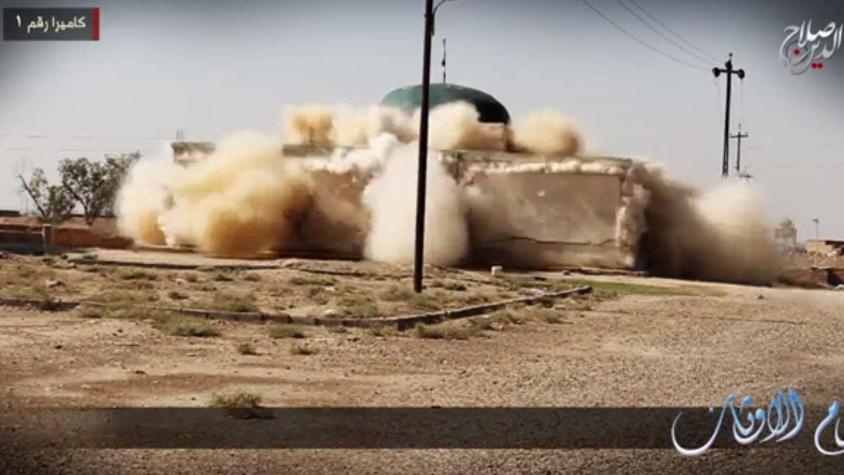 [VIDEO] Estado Islámico libera video que muestra cómo destruyen santuarios en Irak
