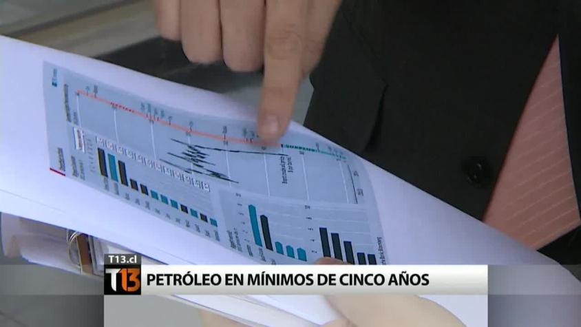 [T13] ¿Cuál es el impacto en Chile del precio más bajo del petróleo en cinco años?
