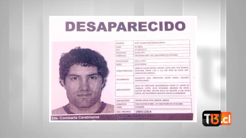 [T13 Tarde] Sigue intensa búsqueda de joven desaparecido en San Pedro de Atacama
