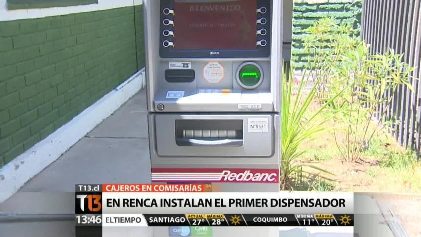[T13 Tarde] Primer cajero automático al interior de comisarías es instalado en Renca