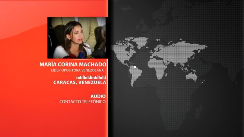[T13] Venezuela: Ex diputada María Corina Machado responde a acusaciones de magnicidio