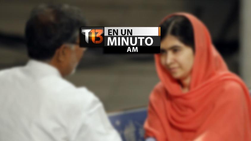 [VIDEO] #T13enunminuto: Malala Yousafzai recibe premio Nobel de la paz en Oslo y más noticias