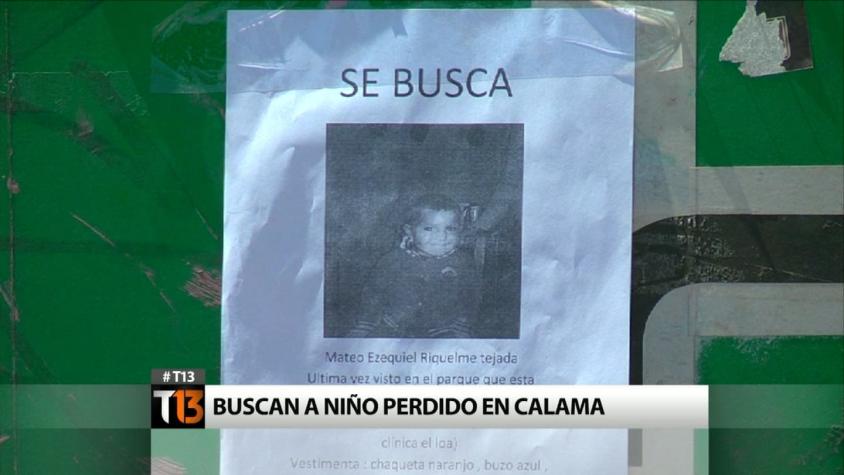 [T13] Familiares y Carabineros buscan a niño de 2 años desaparecido en Calama