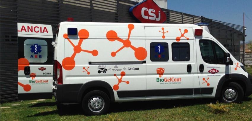 Se crea en Chile la primera ambulancia con nanopartículas de cobre