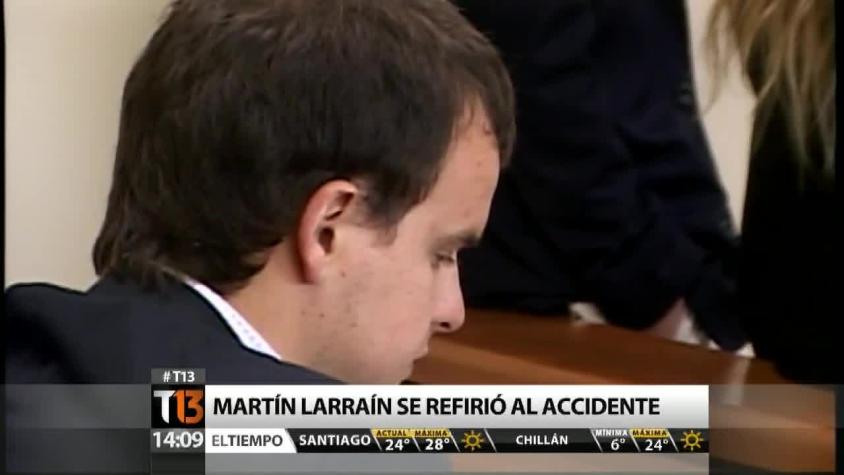 Martín Larraín: "Sobrellevar el accidente es muy difícil y doloroso"