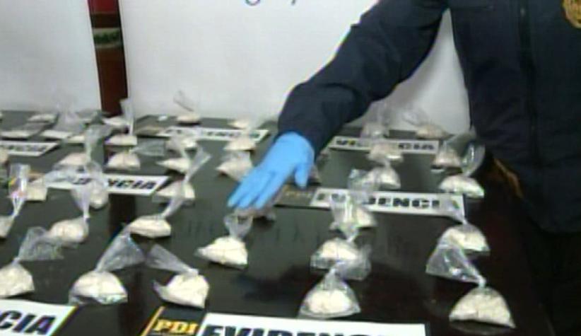 [T13] PDI incautó 60 mil dosis de cocaína base en Hualpén