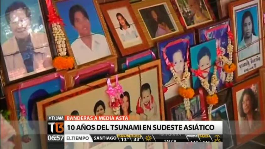[T13 AM] Bloque internacional: Conmemoran 10 años del tsunami del sudeste asiático