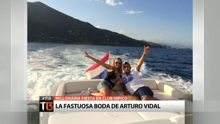 [T13] Así Arturo Vidal prepara el matrimonio de sus sueños
