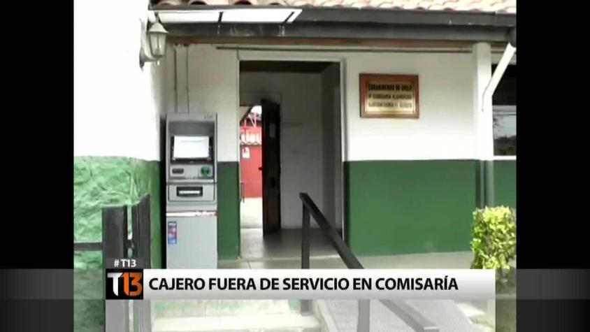 [T13] Molestia en Algarrobo por cajero en comisaría que estuvo por horas "fuera de servicio"