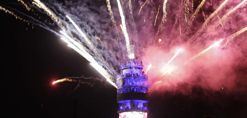Fiesta en torre Entel tendrá media tonelada extra de fuegos artificiales