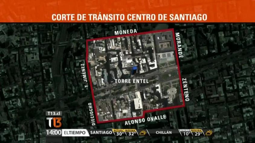 [T13 Tarde] Así serán los cortes de tránsito para recibir el Año Nuevo en Santiago Centro