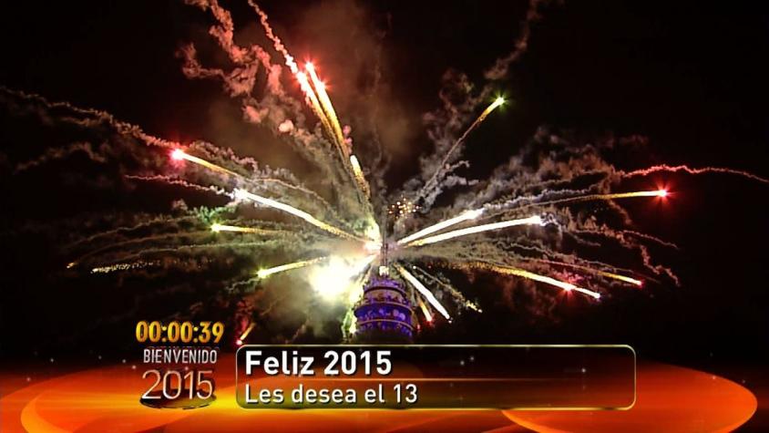 [VIDEO] Feliz 2015: Revive lo mejor de los fuegos artificiales de la Torre Entel