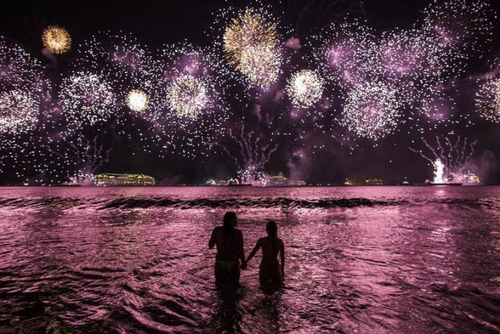 Las fotos que dejaron las celebraciones del año nuevo en las ciudades del mundo