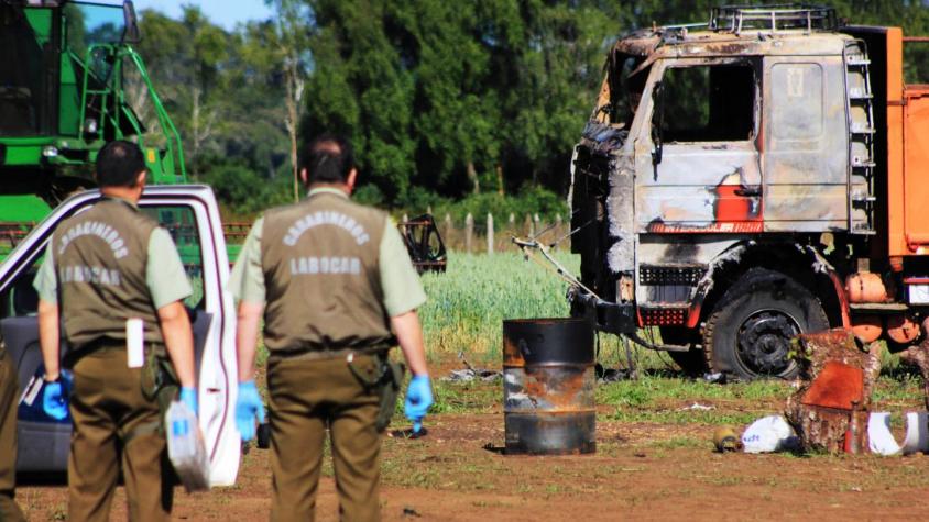 La Araucanía: Ataques incendiarios dejan un comunero herido y millonarios daños