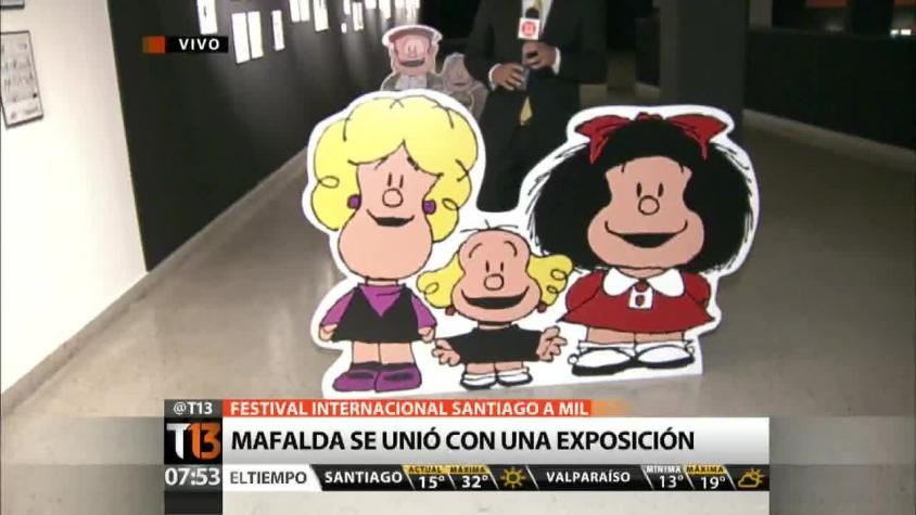 [T13 AM] Mafalda se une a festival Santiago a mil