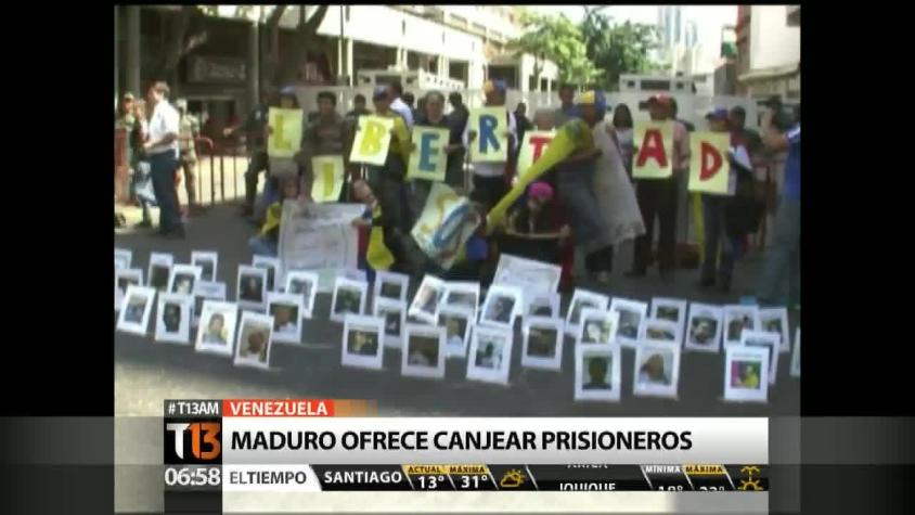 [T13 AM] Bloque internacional: Maduro ofrece canjear prisioneros y otras noticias