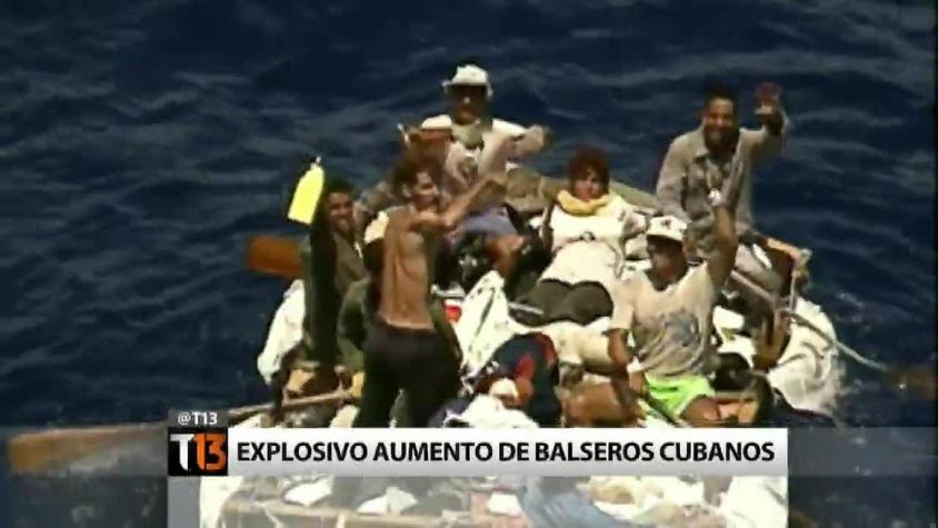 [T13] El número de balseros cubanos que intentan llegar a Estados Unidos se ha duplicado