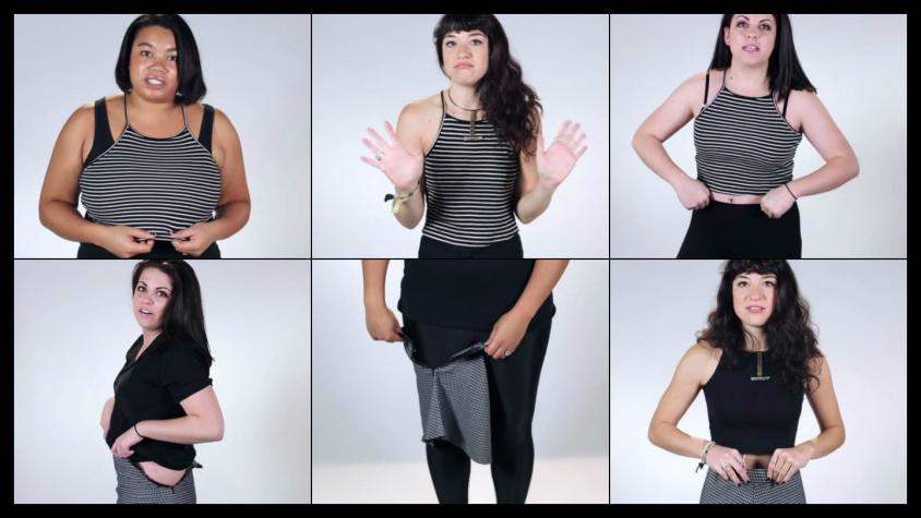 [VIDEO] Así se sintieron distintas mujeres al probarse ropa de la misma talla
