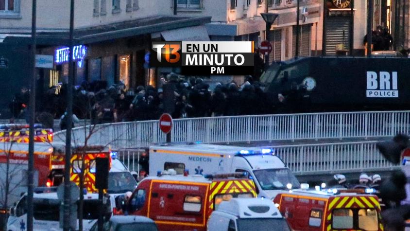 [VIDEO] #T13enunminuto: Mueren los dos sospechosos del tiroteo contra revista Charlie Hebdo